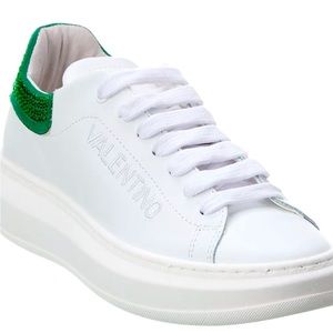 MARIO VALENTINO
Fresia Studded Leather Sneakers
WHITE GREE , 7.5